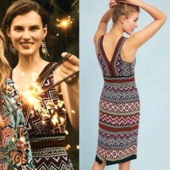 Anthropologie Dress Akemi + Kin Geo Embroidered Dress 14 - Picture 10 of 15